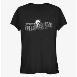 Hot Sale ⌛ Disney The Nightmare Before 🎁 Christmas Greetings From 🧛 Halloweentown Classic 👧 Girls T-Shirt 🎁