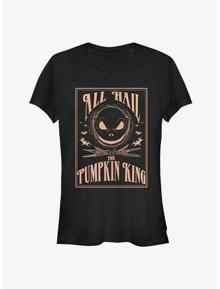 Best Sale ๐ The Nightmare Before ๐
Christmas Hail The Pumpkin King ๐ง Girls T-Shirt ๐