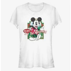Best Sale ✔️ Disney Mickey Mouse Oh Boy It's The Holidays! Classic 👧 Girls T-Shirt ✨