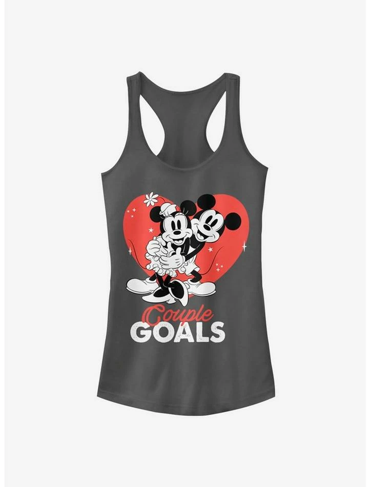 Hot Sale ⌛ Disney Mickey Mouse And Minnie Mouse Couple Goals Classic 👧 Girls Tank 🔔