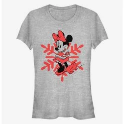 Brand new 👏 Disney Minnie Mouse Holiday Snowflake Classic 👧 Girls T-Shirt 🛒