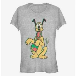 Best deal 👍 Disney Pluto Happy Holiday Scarf Classic 👧 Girls T-Shirt 🥰