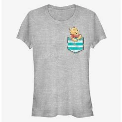Cheapest 🎉 Disney Winnie The Pooh Pooh Faux Pocket Classic 👧 Girls T-Shirt 👍