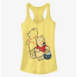 Outlet 🧨 Disney Winnie The Pooh Pooh Art Classic 👧 Girls Tank 🤩