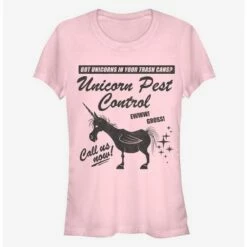 New 🎉 Disney Pixar Onward Unicorn Pest Control 👧 Girls T-Shirt ❤️