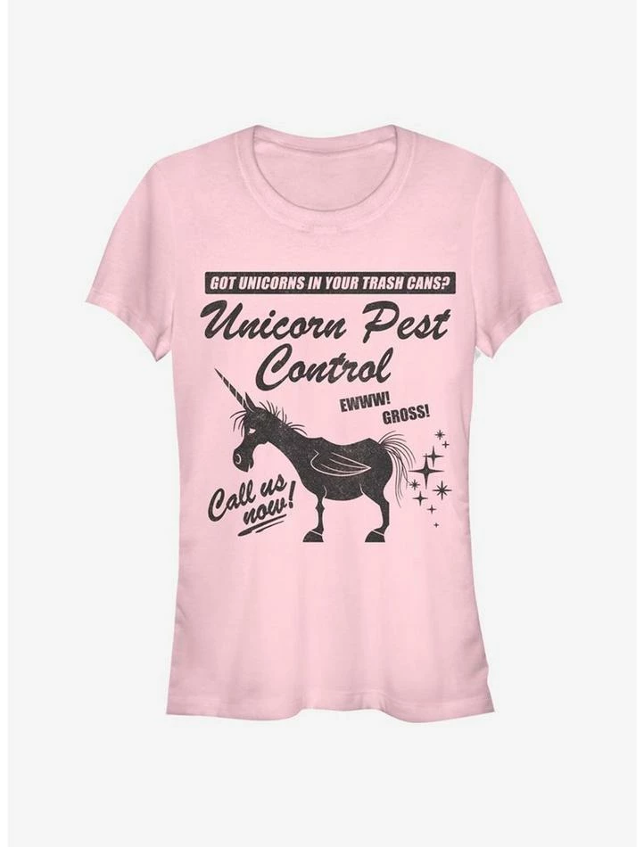 New 🎉 Disney Pixar Onward Unicorn Pest Control 👧 Girls T-Shirt ❤️