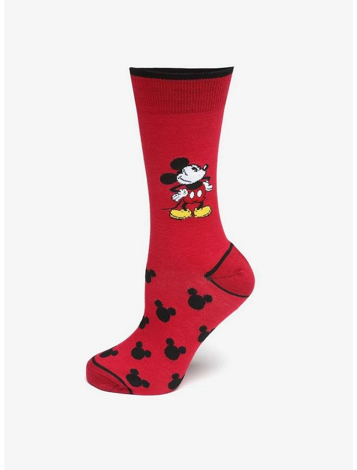 Discount β¨ Disney Mickey Mouse Pie-Eyed Red 𧦠Socks βοΈ