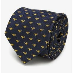 Best Sale 😉 Disney Aladdin Lamp Scattered Navy Tie ✔️