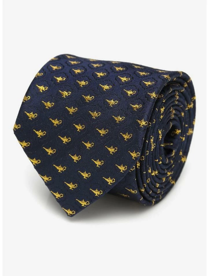 Best Sale 😉 Disney Aladdin Lamp Scattered Navy Tie ✔️