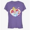 Deals ❤️ Disney Cinderella Classic Cinderella Hearts 👧 Girls T-Shirt ⌛
