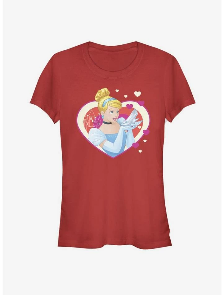 Deals ❤️ Disney Cinderella Classic Cinderella Hearts 👧 Girls T-Shirt ⌛ - Image 3