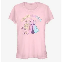 Coupon 🌟 Disney Cinderellaella Classic Cinderella Doodle 👧 Girls T-Shirt 🥰