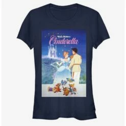 Outlet 🔥 Disney Cinderella Classic Cinderella Poster 👧 Girls T-Shirt 👏