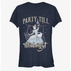Cheap 👏 Disney Cinderella Classic Party Till Midnight 👧 Girls T-Shirt 🥰