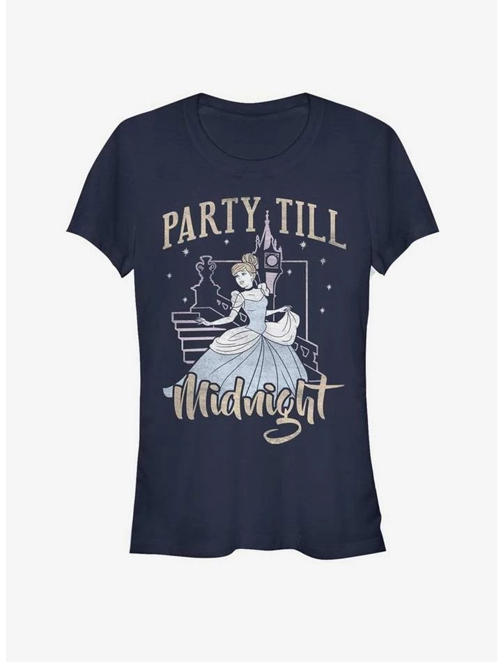 Cheap 👏 Disney Cinderella Classic Party Till Midnight 👧 Girls T-Shirt 🥰