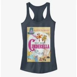 Brand new 😉 Disney Cinderella Classic Vintage Cindy Poster 👧 Girls Tank ⭐