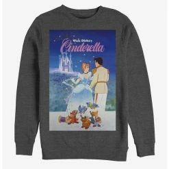Promo ❤️ Disney Cinderella Classic Cinderella Poster Crew Sweatshirt ❤️