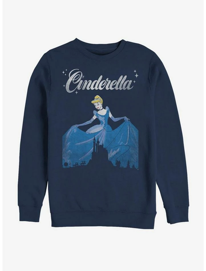 Hot Sale ❤️ Disney Cinderella Classic Dancing Cinderella Crew Sweatshirt 👏