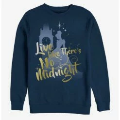 Buy ❤️ Disney Cinderella Classic Live Like There's No Midnight Crew Sweatshirt 🧨