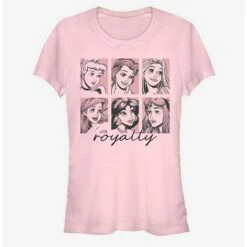 Deals 🔔 Disney Princess Classic Royalty Squares 👧 Girls T-Shirt 🤩
