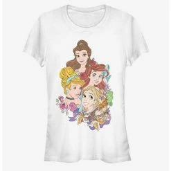 Best Sale 🤩 Disney Princess Classic Portrait Vignette 👧 Girls T-Shirt 🧨