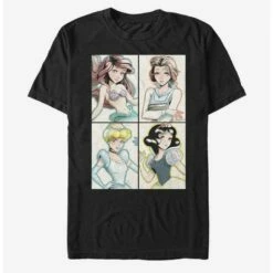 Outlet 🥰 Disney Princess Classic Anime Princess T-Shirt ⭐