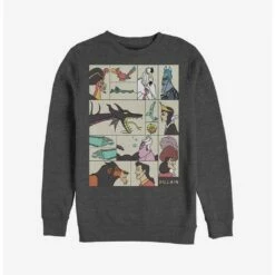 New 😉 Disney Villains Villainous Crew Sweatshirt 👍