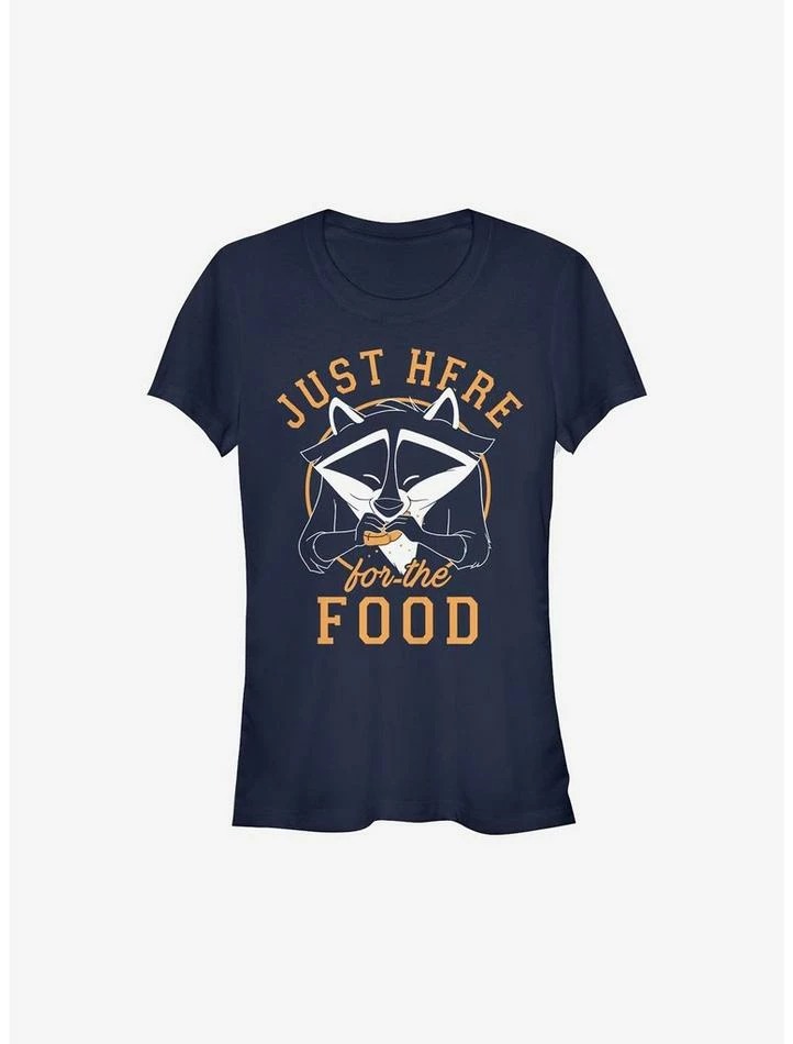 New 🌟 Disney Pocahontas Meeko Here For Food 👧 Girls T-Shirt 👏 - Image 3