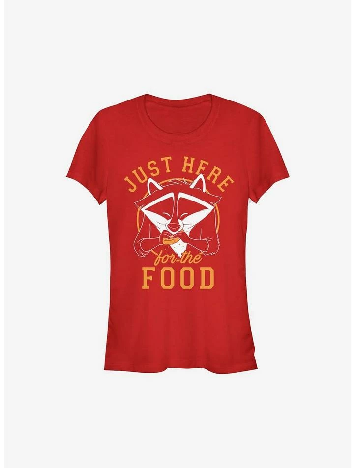 New 🌟 Disney Pocahontas Meeko Here For Food 👧 Girls T-Shirt 👏 - Image 2