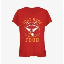 New 🌟 Disney Pocahontas Meeko Here For Food 👧 Girls T-Shirt 👏