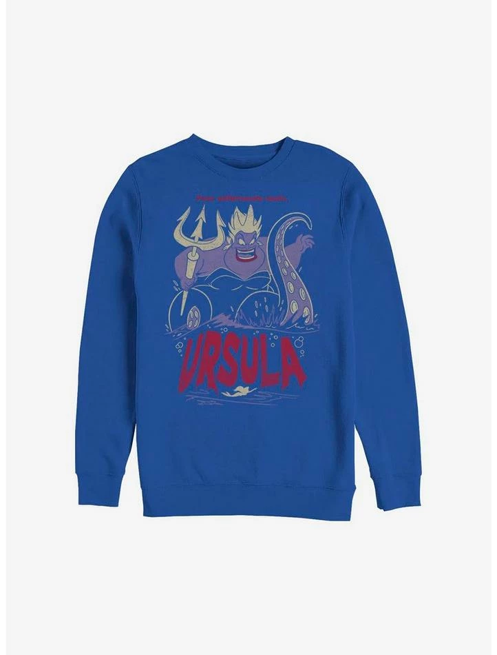 Cheapest 🛒 Disney The Little Mermaid Ursula The Sea Witch Crew Sweatshirt 👏