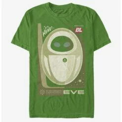 Brand new 🧨 Disney Pixar Wall-E Eve Is Here Poster T-Shirt ✨