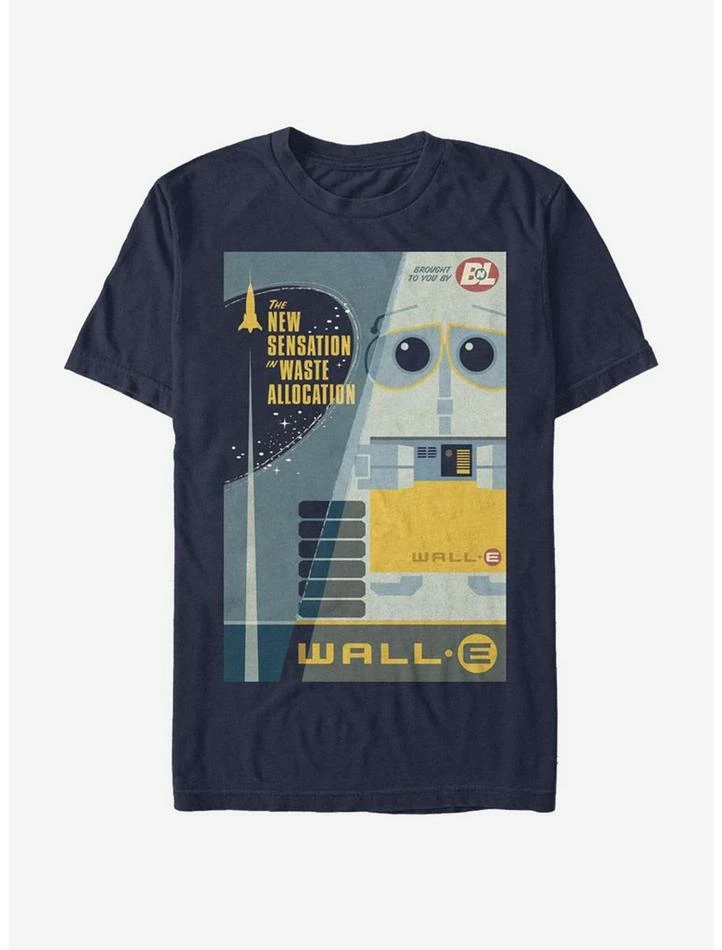 Cheap ๐งจ Disney Pixar Wall-E New Sensation Poster T-Shirt ๐ฅฐ