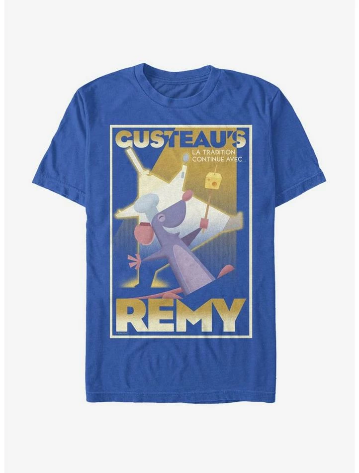Promo 😀 Disney Pixar Ratatouille Gusteaus La Remy Poster T-Shirt 🌟