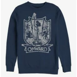 Deals 🥰 Disney Pixar Onward Crest Crew Sweatshirt 😉