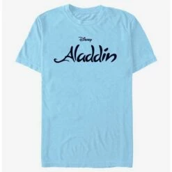 Budget 🥰 Disney Aladdin Simple Aladdin Logo T-Shirt 🎉