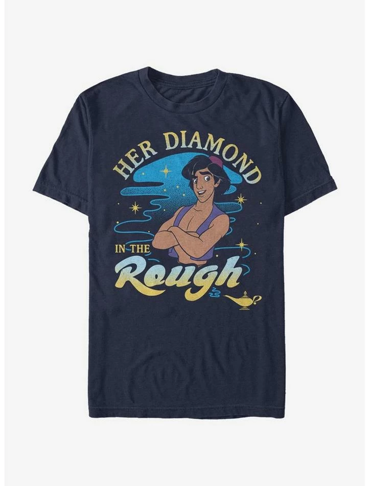 Coupon 😀 Disney Aladdin Her Diamond In the Rough T-Shirt 💯