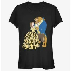 Cheap 😉 Disney Beauty and The Beast Colorful Love 👧 Girls T-Shirt 🤩