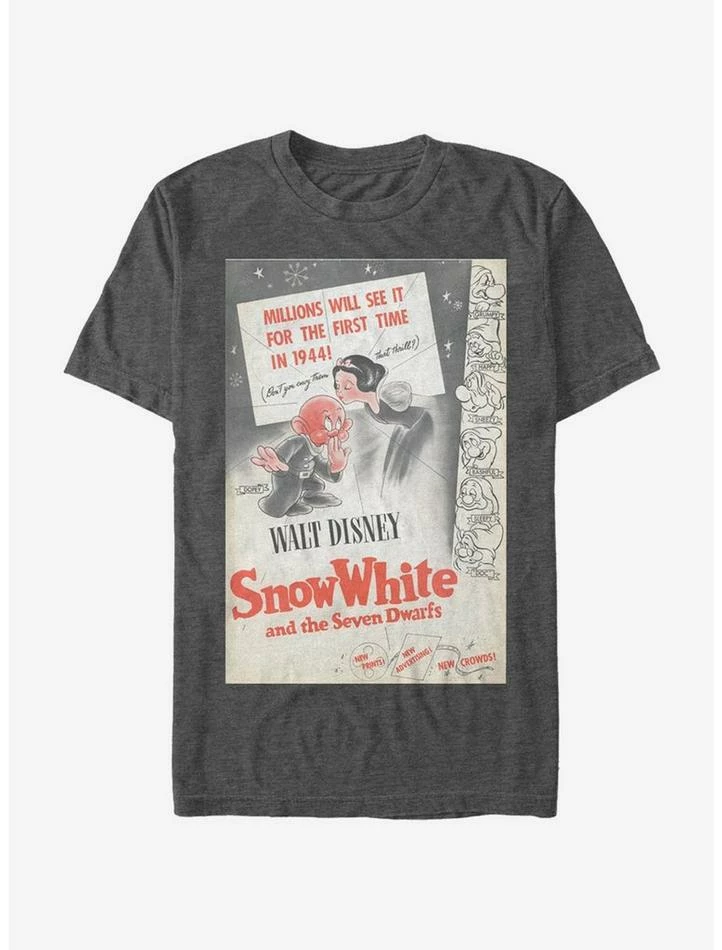 Wholesale 🔔 Disney Snow White Red Dopey Poster T-Shirt 🔥