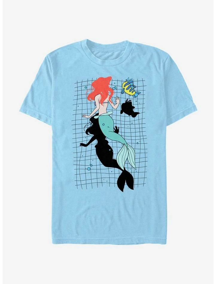 Deals ๐ Disney Little Mermaid Swimming Color T-Shirt ๐ฅฐ