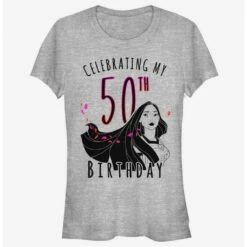Coupon 🧨 Disney Pocahontas Poca 50th 🥳 Birthday 👧 Girls T-Shirt 🎁