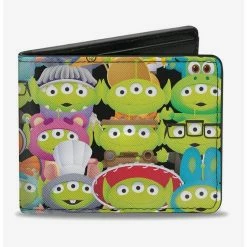 Best deal 🎉 Disney Pixar Toy Story Aliens Character Cosplay Mashup Bi-fold Wallet ⌛