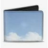 Best Sale 🔔 Disney Pixar Up Flying Balloon House Vivid Clouds Bi-fold Wallet 🤩