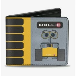 Budget 😀 Disney Pixar Wall-E Pose Tread Solar Charge Level Icon Bi-fold Wallet 👏