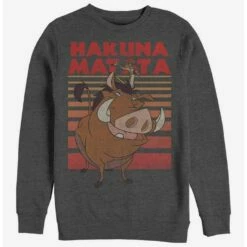 Hot Sale 🥰 Disney The Lion King Classic Hakuna Matata Crew Sweatshirt 🌟