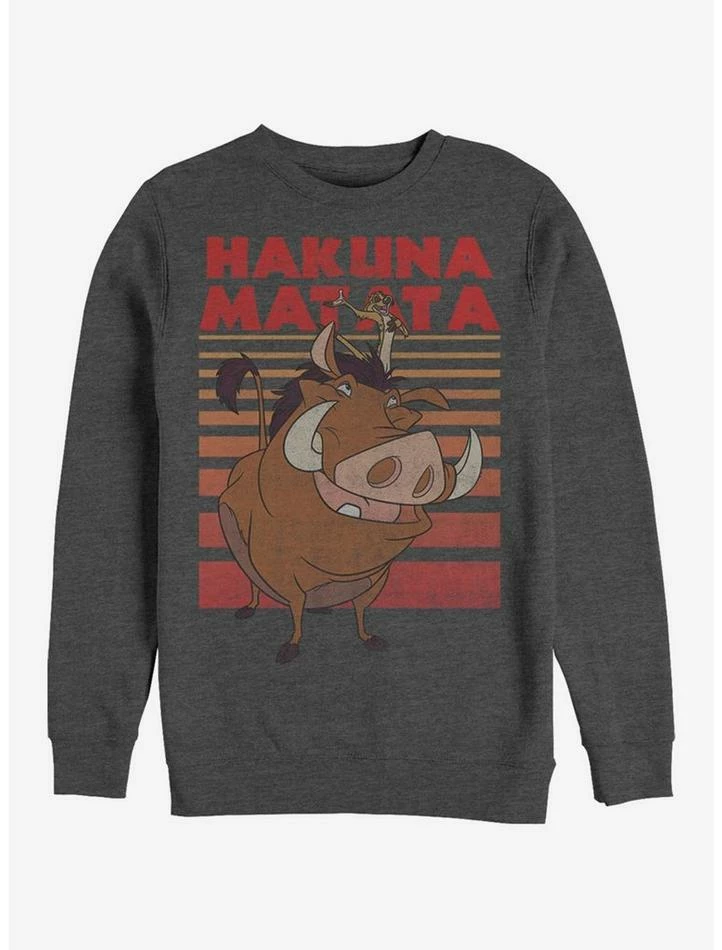 Hot Sale 🥰 Disney The Lion King Classic Hakuna Matata Crew Sweatshirt 🌟