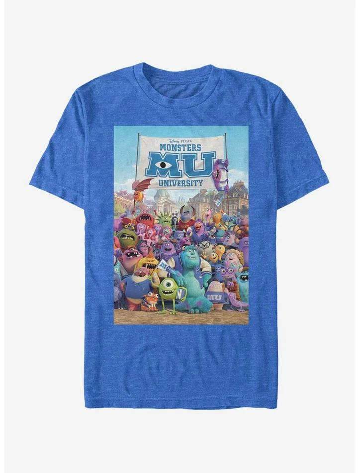 Hot Sale ๐ Disney Pixar Monsters University Mu Poster T-Shirt ๐