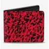 Deals 🎉 Disney Mulan Black and Red Bifold Wallet ❤️