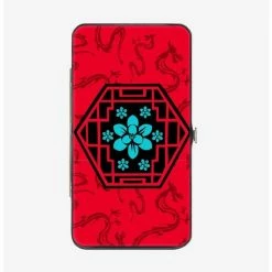 Hot Sale ❤️ Disney Mulan Blue Flower Hinge Wallet 😍