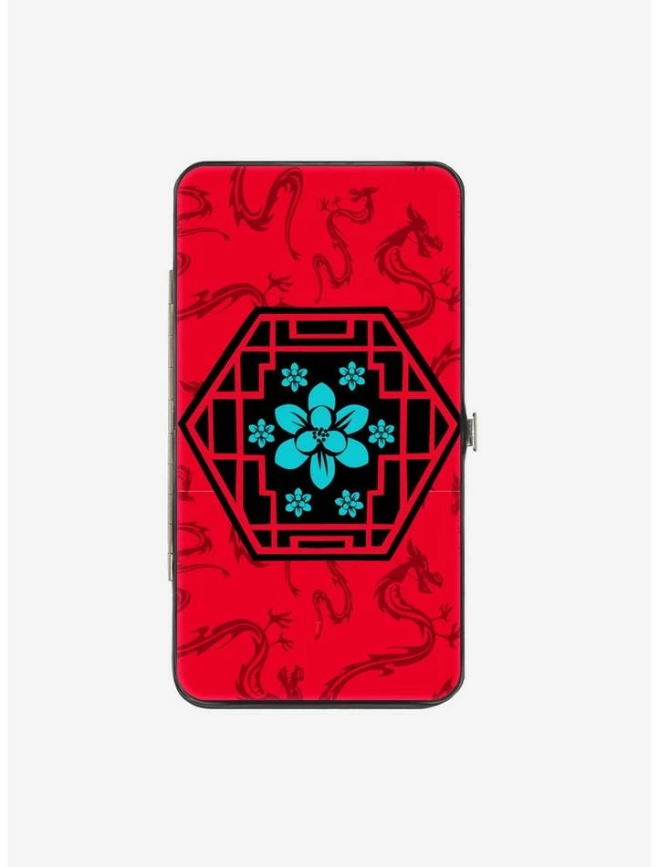 Hot Sale โค๏ธ Disney Mulan Blue Flower Hinge Wallet ๐